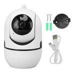 Security Cameras, Indoor Camera Horizontal 360 Degree Easy Setup for Baby Monitor Pets