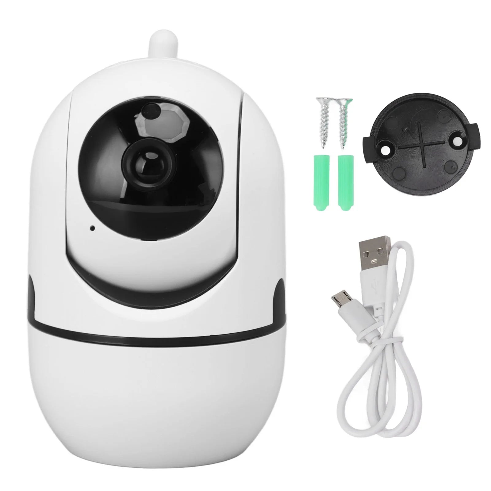 Security Cameras, Indoor Camera Horizontal 360 Degree Easy Setup for Baby Monitor Pets