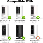 2-Pack Adjustable Wall Mount for Security Cameras, 360° Rotation, Easy Installation