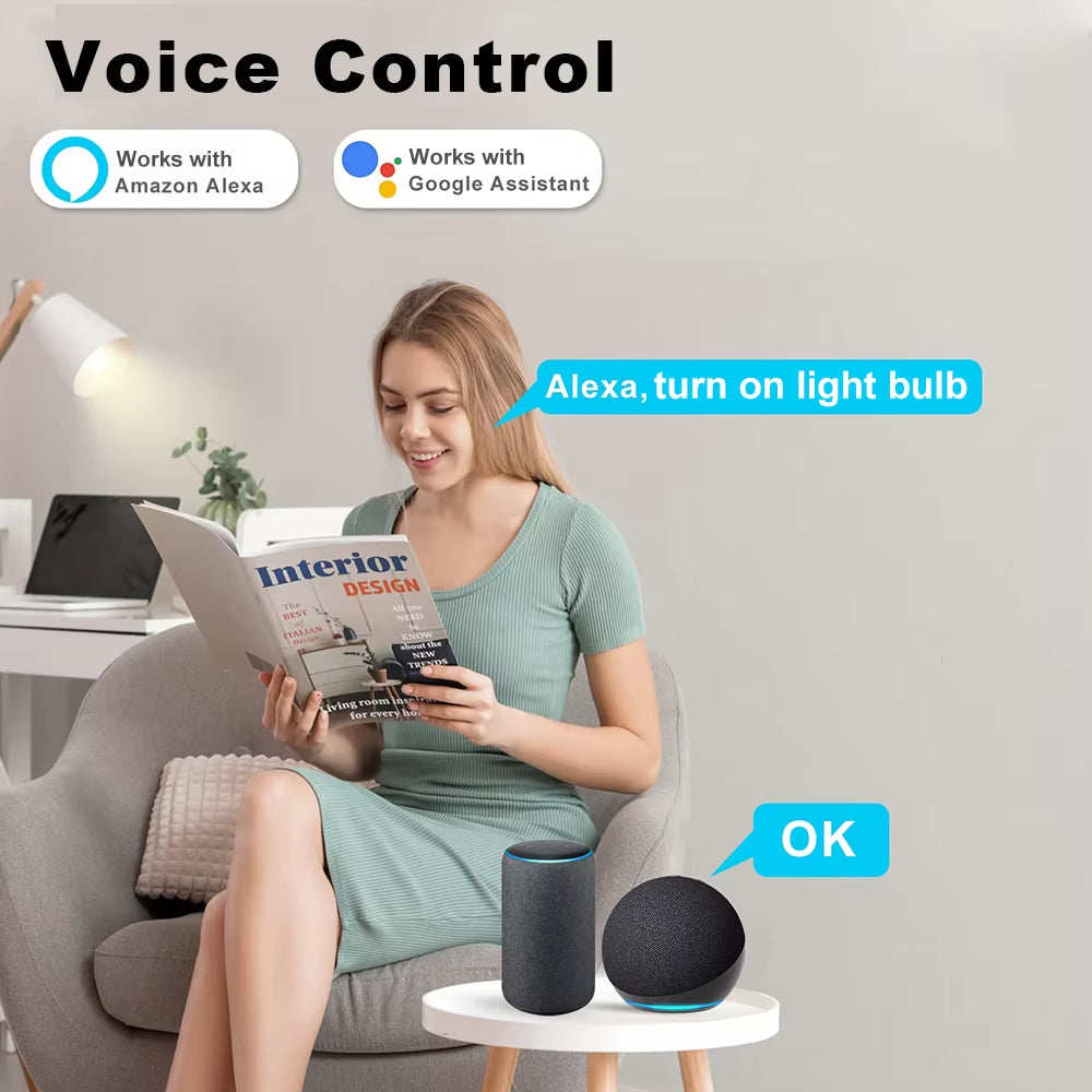 Tuya Smart Plug Wifi Socket 20A with Power Monitoring US Canada Mexico Peru Japan Timing Voice Control Support Alexa Google Home