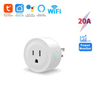 Tuya Smart Plug Wifi Socket 20A with Power Monitoring US Canada Mexico Peru Japan Timing Voice Control Support Alexa Google Home
