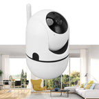 Security Cameras, Indoor Camera Horizontal 360 Degree Easy Setup for Baby Monitor Pets