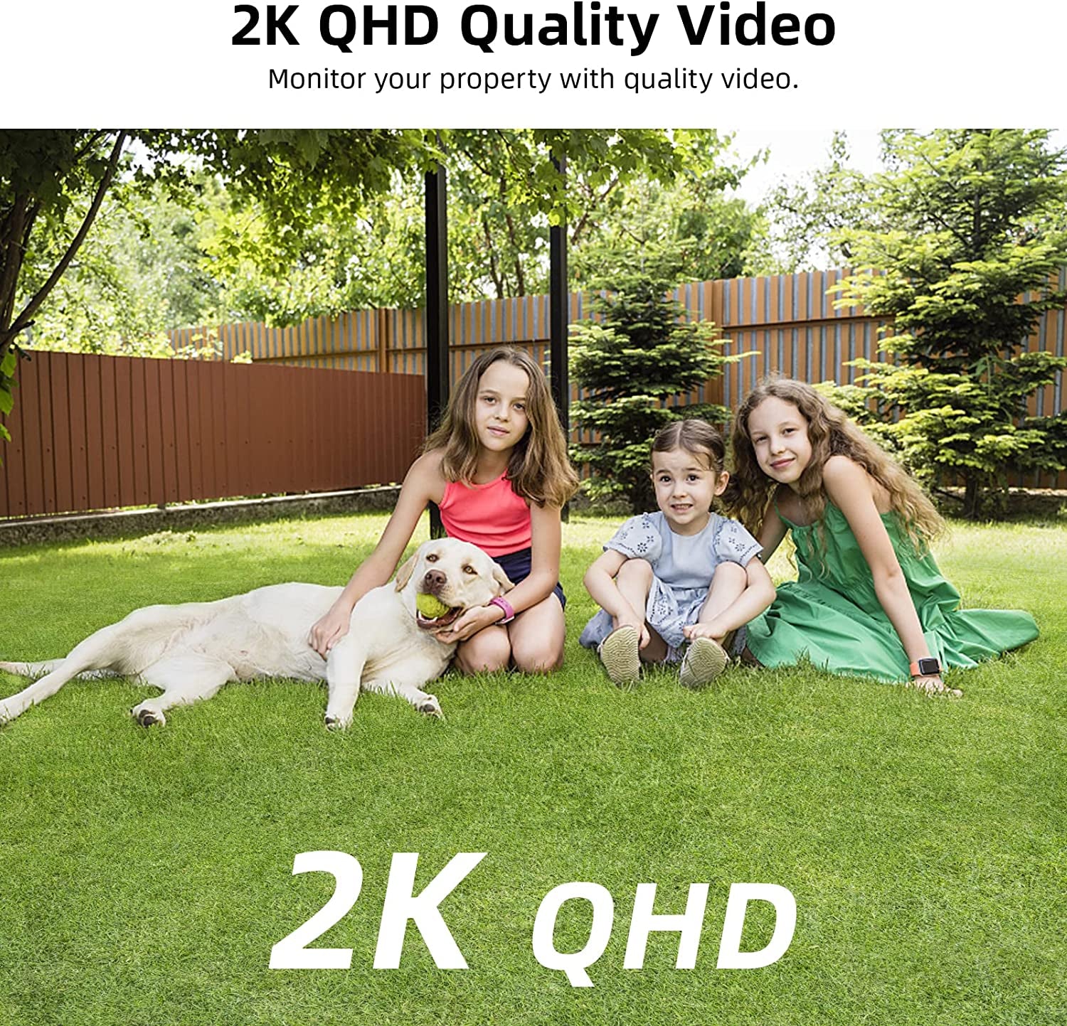 2K Security Cameras Wireless Outdoor, Battery Powered for Home Security Cameras