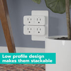 Smart Plug Duo, 2-Outlet Wi-Fi Smart Plug, 2-Pack, Multi Plug Adapter, Independently Controlled Smart Outlets, Works with Alexa & Google Assistant, No Hub Required